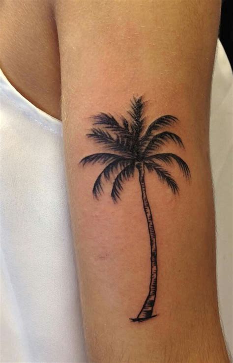 playa tatuajes de palmeras|Tatuajes de palmeras, palmas, cocoteros: 50 diseños。